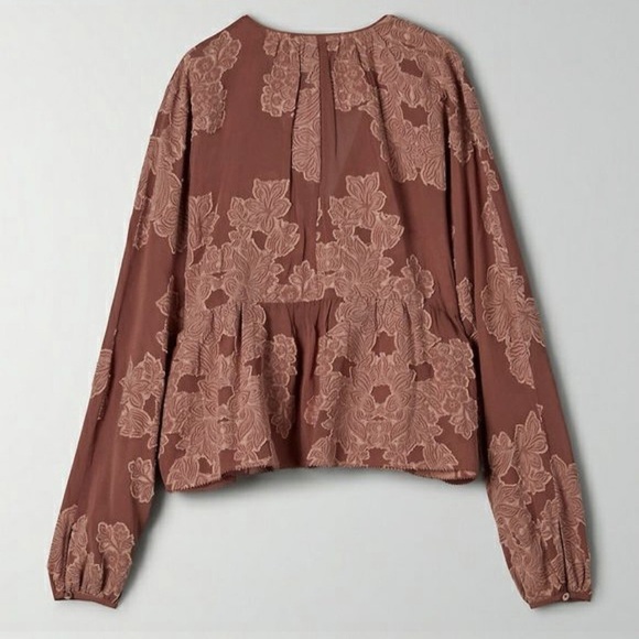 Wilfred Size L Augustine Peplum Blouse - Mauve - Picture 2 of 8